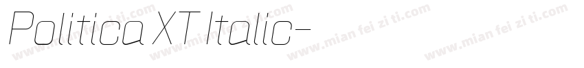 Politica XT Italic字体转换